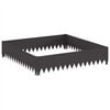 vidaXL Raseneinfassung 100 x 100 x 20 cm Stahl Schwarz