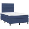 vidaXL Boxspringbett mit Matratze Blau 120x190 cm Stoff