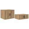 vidaXL Aufbewahrungsschrank 2 stk. Artisan-Eiche 127 x 41 x 40 cm