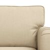 vidaXL Sofa 2 pcs Creme 144 x 80 x 85 cm Stoff