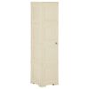 vidaXL Kunststoffschrank 40x43x164 cm Holzdesign Angora-Wei&szlig;