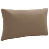 vidaXL R R&uuml;ckenkissen PUTTEN 100 % Polyester Taupe 70 x 40 x 15 cm