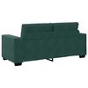 vidaXL Zweisitzer-Sofa Dunkelgr&uuml;n 180x77x82 cm Samt