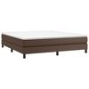 vidaXL Boxspringbettgestell Braun 180x200 cm Kunstleder