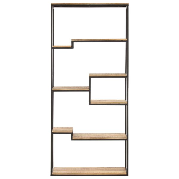 vidaXL B&uuml;cherregal 80x30x180 cm Raues Mangoholz