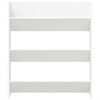 vidaXL Wand-Schuhschrank Wei&szlig; 80x18x90 cm Holzwerkstoff