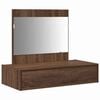 vidaXL Schminktisch mit Schubladen Braun 83 x 40 x 70 cm Holzwerkstoff