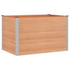 vidaXL Hochbeet Braun 150 x 100 x 91 cm alu.