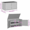 vidaXL Gartenschrank Grau 110x55x60,5 cm Poly Rattan