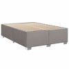 vidaXL Boxspringbett mit Matratze Taupe 140x190 cm Stoff