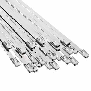 vidaXL Kabelbinder 25 stk. 4,6 x 150 mm Silber