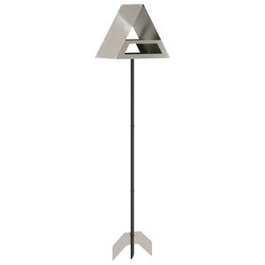 vidaXL Vogel-Feeder Edelstahl Silber