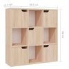 vidaXL B&uuml;cherregal Sonoma-Eiche 88,5x27,5x88 cm Holzwerkstoff