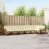 vidaXL Outdoor-Sofagarnitur mit Kissen 6 pcs Natur und Creme