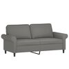 vidaXL 2-Sitzer-Sofa mit Kissen Dunkelgrau 140 cm Stoff