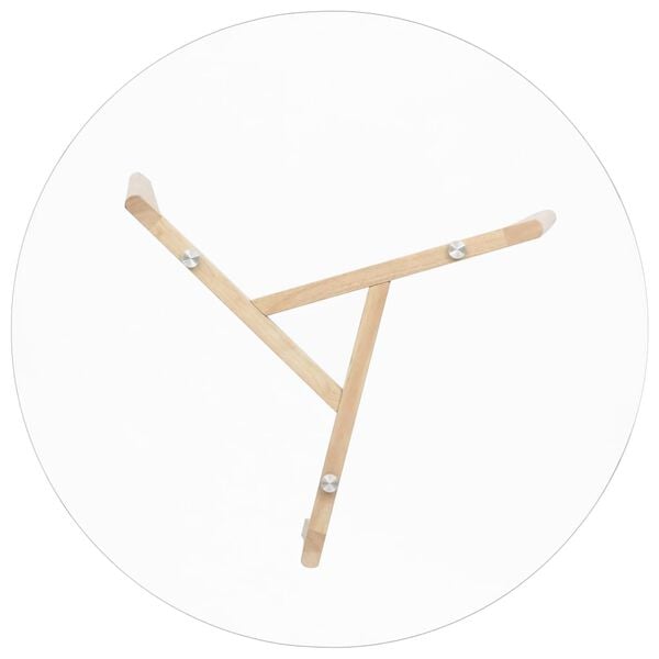 vidaXL Esstisch Transparent 80 cm Hartglas