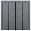 vidaXL Kleiderschrank mit 4 Fächern Grau 175 x 45 x 170 cm