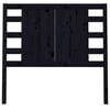 vidaXL Kopfteil Schwarz 106x4x100 cm Massivholz Kiefer