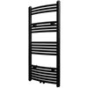 Handtuchheizk&ouml;rper Warmwasser Gebogen Schwarz 500x1160 mm