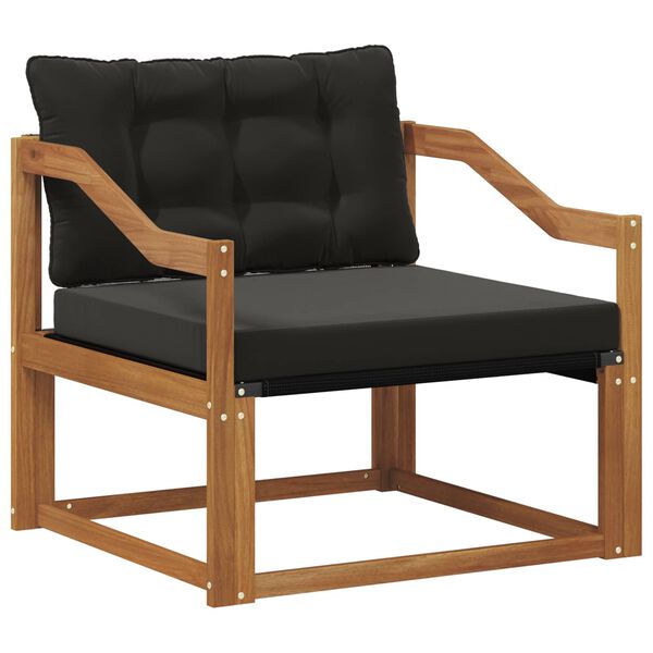 vidaXL Outdoor-Sofagarnitur Massives Akazienholz und Textilene Natur