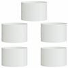 vidaXL Pflanzenring 5 pcs Wei&szlig; 30 x 30 x 20 cm Kaltgewalzter Stahl