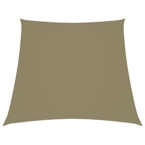 vidaXL Sonnensegel Oxford-Gewebe Trapezf&ouml;rmig 2/4x3 m Beige