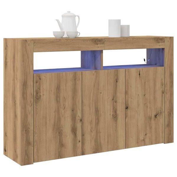 vidaXL Sideboard Artisan-Eiche 116 x 30 x 75 cm Holzwerkstoff