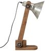 vidaXL Schreibtischlampe 25 W Vintage-Silbern 23x13x52 cm E27