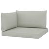 vidaXL Palettensofa-Auflagen 3 Stk. Beige Stoff