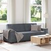 vidaXL 3-Sitzer-Sofa Dunkelgrau 180 cm Samt