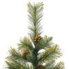 vidaXL K&uuml;nstlicher klappbarer Weihnachtsbaum mit Tannenzapfen 120 cm