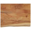 vidaXL Wandregal 50x40x2,5 cm Rechteckig Massivholz Akazie Baumkante