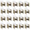 vidaXL 21-tlg. Garten-Essgruppe mit Kissen Poly Rattan Beige
