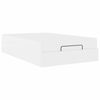 vidaXL Bettgestell mit Matratze Sonstiges 2 Stk. Wei&szlig; PVC