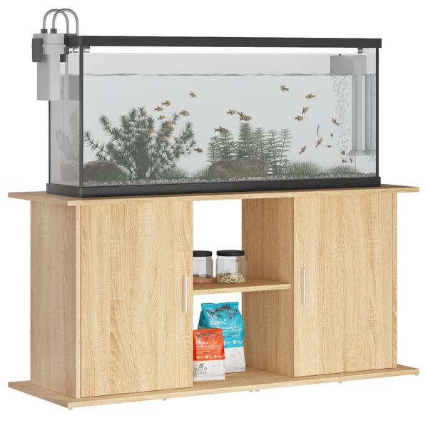 vidaXL Aquariumst&auml;nder Sonoma-Eiche 121 x 41 x 58 cm Holzwerkstoff