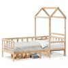 vidaXL Tagesbett mit Dach 80x200 cm Massivholz Kiefer