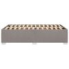 vidaXL Bettgestell ohne Matratze Taupe 120x190 cm Stoff