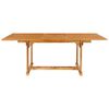 vidaXL 7-tlg. Garten-Essgruppe Massivholz Teak