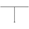 vidaXL Standmarkise Manuell Einziehbar 400x350 cm Blau/Weiß