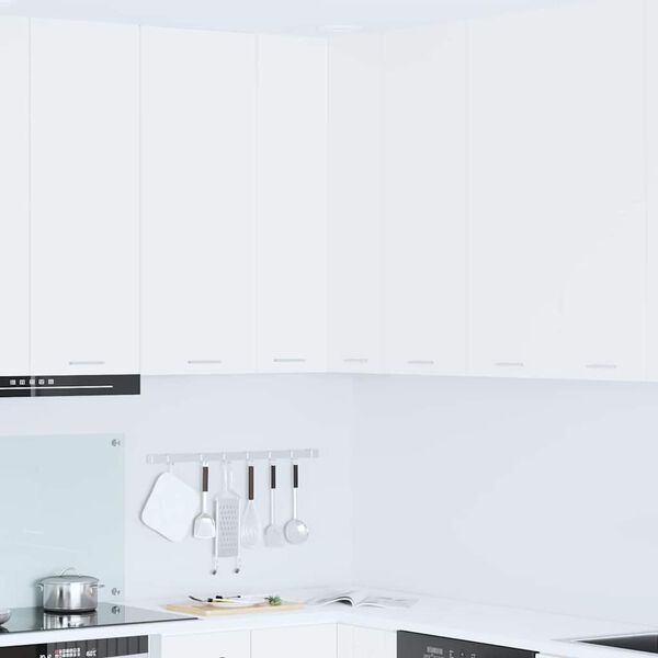 vidaXL H&auml;ngeschrank mit Speicher Wei&szlig; 57 x 57 x 100 cm Holzwerkstoff