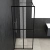 vidaXL Duschwand für Walk-in Dusche Klares Sicherheitsglas 118x190 cm