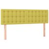 vidaXL Boxspringbett mit Matratze Gr&uuml;n 140x200 cm Stoff
