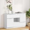 vidaXL Sideboard Hochglanz Wei&szlig; 100 x 30 x 65,6 Holzwerkstoff
