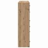 vidaXL Highboard 2 pcs Artisan-Eiche 68 x 37 x 142 cm Holzwerkstoff