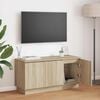 vidaXL TV-Schrank mit LED Sonoma-Eiche 100 x 38 x 49 cm Holzwerkstoff