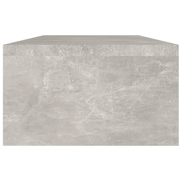 vidaXL Monitorst&auml;nder Betongrau 60x23,5x12 cm Holzwerkstoff