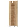 vidaXL Highboard Sonoma-Eiche 34,5x34x180 cm Holzwerkstoff