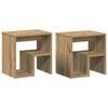 vidaXL Nachttische 2 Stk. Artisan-Eiche 40x30x40 cm Holzwerkstoff