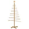 vidaXL Holz Weihnachtsbaum Braun 150 cm Bambus