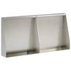 vidaXL St&uuml;tzmauer 2 stk. 40 x 12 x 40 cm Edelstahl Silber